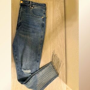 Akira NWOT dazzling hem jeans size 13-W30